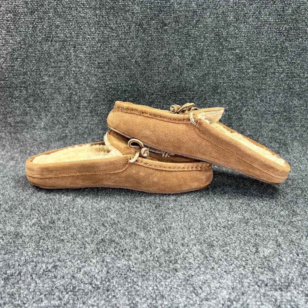 Madewell Moccasin Scuff Slippers Women's Size 10 Tan Suede Comfort Slip On Shoes - Picture 7 of 14